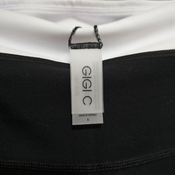 Gigi C Natasha Biker Short. Black/white Sz S. NWOT. RP$88 - Picture 6 of 8